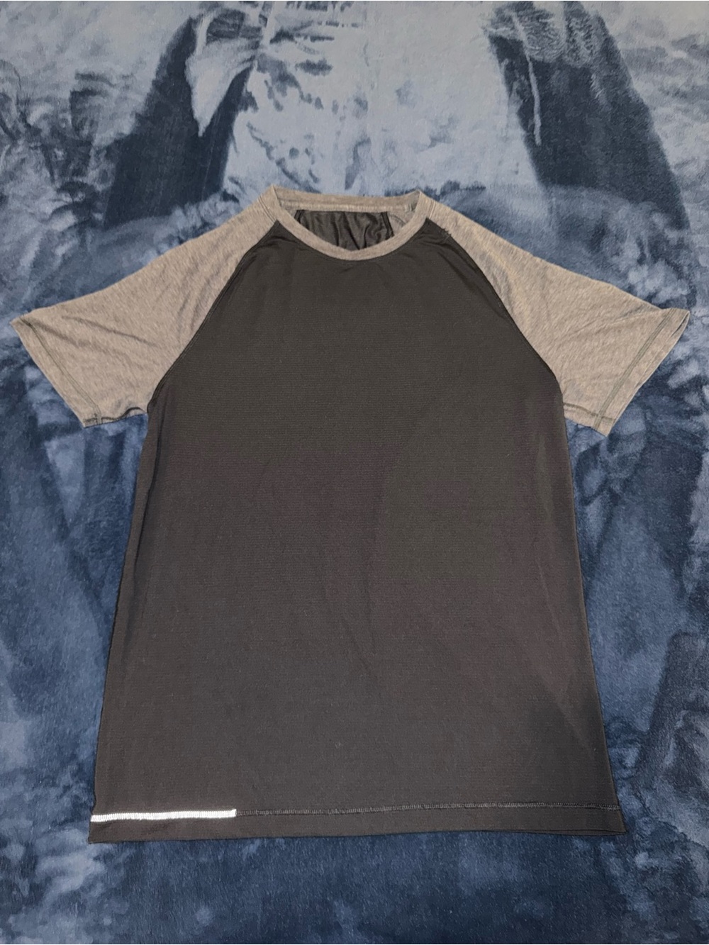 Lululemon Black and Grey Workout Shirt (Size M)